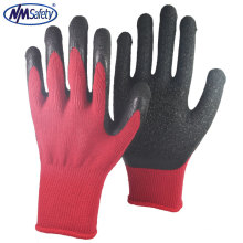 NMSAFETY 10 gauge latex coated gloves cotton gloves working safety security auto-mechanic worker using gloves good quality